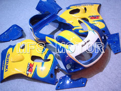 Carénage ABS Suzuki GSXR750 1996-1999 - Style usine - Bleu Jaune - MFS6893