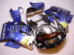 Suzuki GSXR600 1997-2000 ABS-Verkleidung - Factory Style - Blau Silber - MFS5243