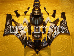 Yamaha YZF-R6 2006-2007 Injection ABS verkleidung - West - Schwarz Weiß - MFS5337