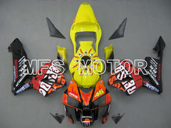 Honda CBR600RR 2003-2004 ABS-Spritzgussverkleidung - Rossi - Gelb Orange - MFS5345