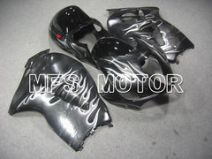 Suzuki GSXR1300 Hayabusa 1999-2007 Injection ABS Fairing - Flame - Gray White - MFS5347