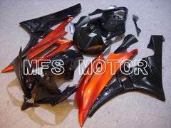 Yamaha YZF-R6 2006-2007 Injection ABS verkleidung - Factory Style - Schwarz Orange - MFS5349