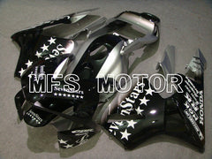 Honda CBR600RR 2003-2004 ABS-Einspritzverkleidung - SevenStars - Schwarz Silber - MFS5371