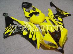 Carénage ABS injecté Yamaha YZF-R6 2008-2016 - Flamme - Jaune Noir - MFS5386