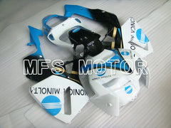 Carénage ABS injecté Honda CBR600RR 2005-2006 - Konica Minolta - Noir Blanc Bleu - MFS5443