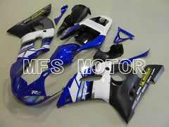 Yamaha YZF-R6 1998-2002 Injection ABS verkleidung - Factory Style - Schwarz Blau Weiß - MFS5479