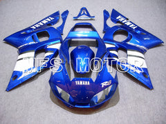 Carénage ABS injecté Yamaha YZF-R6 1998-2002 - Style usine - Bleu Blanc - MFS5489