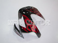 Honda CBR600RR 2003-2004 ABS-Spritzgussverkleidung - Flamme - Rotweinfarbe Schwarz - MFS5525