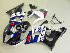 Suzuki GSXR1000 2003-2004 Injection ABS Fairing - Black Blue White - Factory Style - MFS5538