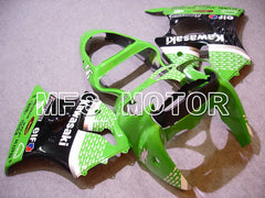 Kawasaki NINJA ZX6R 2000-2002 Injection ABS Fairing - Factory Style - Black Green - MFS5593