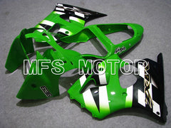 Kawasaki NINJA ZX6R 2000-2002 Injection ABS Fairing - Factory Style - Black Green - MFS5598