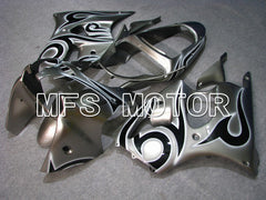 Kawasaki NINJA ZX6R 2000-2002 Injection ABS Fairing - Factory Style - Black Silver - MFS5604