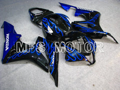 Honda CBR600RR 2007-2008 Injection ABS verkleidung - Flamme - Schwarz Blau - MFS5624