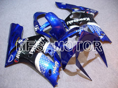 Kawasaki NINJA ZX6R 2003-2004 Injection ABS Fairing - Factory Style - Blue - MFS5633