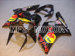 Kawasaki NINJA ZX6R 2003-2004 Injection ABS Fairing - Red Bull - Black - MFS5644