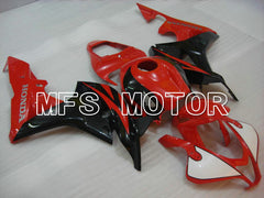 Honda CBR600RR 2007-2008 Injection ABS verkleidung - Factory Style - Schwarz Rot - MFS5692