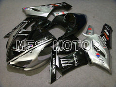 Kawasaki NINJA ZX6R 2005-2006 Injection ABS Fairing - Monster - Black Silver - MFS5706
