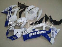 Carénage ABS injecté Suzuki GSXR1000 2007-2008 - Jordan - Blanc Bleu - MFS5711