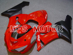 Kawasaki NINJA ZX6R 2005-2006 Injection ABS Fairing - Factory Style - Black Red - MFS5723