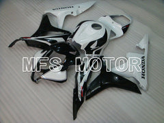 Honda CBR600RR 2007-2008 Injection ABS verkleidung - Factory Style - Schwarz Weiß - MFS5732