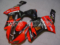Kawasaki NINJA ZX6R 2007-2008 Injection ABS Fairing - Monster - Black Red - MFS5764