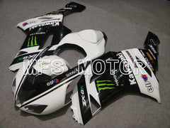 Kawasaki NINJA ZX6R 2007-2008 Injection ABS Fairing - Monster - Black White - MFS5770