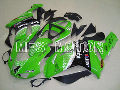 Kawasaki NINJA ZX6R 2007-2008 Injection ABS Fairing - Factory Style - Black Green - MFS5785