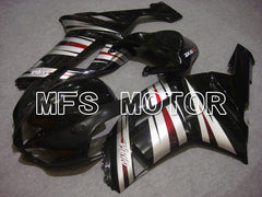 Kawasaki NINJA ZX6R 2007-2008 Injection ABS Fairing - Factory Style - Black Silver - MFS5794