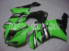 Kawasaki NINJA ZX6R 2007-2008 Injection ABS verkleidung - Factory Style - Schwarz Grün - MFS5798