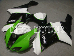 Kawasaki NINJA ZX6R 2007-2008 Injection ABS verkleidung - Factory Style - Schwarz Grün Weiß - MFS5803