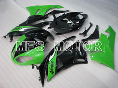 Kawasaki NINJA ZX6R 2009-2012 Injection ABS Fairing - Factory Style - Black Green - MFS5807