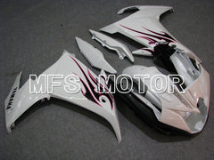 Carénage ABS Yamaha FZ6R 2009 - Flamme - Blanc - MFS5850