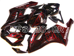 Honda CBR1000RR 2004-2005 Injection ABS Fairing - Flame - Red Black - MFS5854