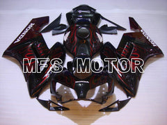 Honda CBR1000RR 2004-2005 Injection ABS Fairing - Flame - Red Black - MFS5854