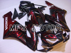 Honda CBR1000RR 2004-2005 Injection ABS Fairing - Flame - Red Black - MFS5854