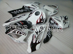 Honda CBR1000RR 2004-2005 Injection ABS Fairing - Flame - Black White - MFS5865