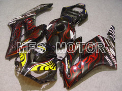 Honda CBR1000RR 2004-2005 Injection ABS verkleidung - Flamme - Rot Schwarz - MFS5866