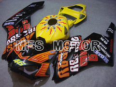 Honda CBR1000RR 2004-2005 Injection ABS verkleidung - Rossi - Schwarz Orange Gelb - MFS5964