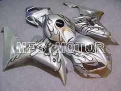 Honda CBR1000RR 2006-2007 Injection ABS verkleidung - Flamme - Grau Silber - MFS6002