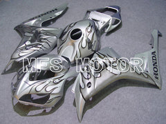 Honda CBR1000RR 2006-2007 Injection ABS Fairing - Flame - Gray Silver - MFS6003