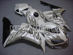Honda CBR1000RR 2006-2007 Injection ABS Fairing - Flame - Gray White - MFS6011