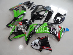 Kawasaki NINJA ZX10R 2011-2015 Injection ABS Fairing - Others - Black Green - MFS6015