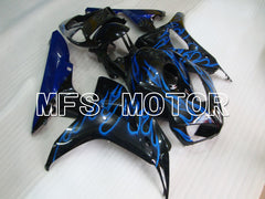 Honda CBR1000RR 2006-2007 Injection ABS Fairing - Flame - Black Blue - MFS6026