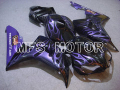 Carénage ABS injecté Honda CBR1000RR 2006-2007 - Flamme - Noir Violet - MFS6031
