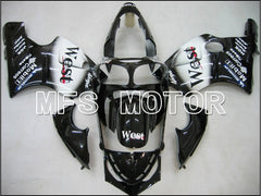 Kawasaki NINJA ZX12R 2000-2001 Injection ABS Fairing - West - Black White - MFS6046
