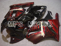 Carénage ABS injecté Kawasaki NINJA ZX12R 2002-2005 - Flamme - Couleur vin rouge - MFS6056