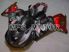 Kawasaki NINJA ZX14R 2006-2011 Injection ABS Fairing - Flame - Black Red Matte - MFS6084
