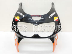 Honda CBR900RR 919 1996-1997 ABS Fairing - Repsol - Black Orange Red - MFS6131