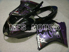 Honda CBR1100XX 1996-2007 Injection ABS Fairing - Flame - Black Purple - MFS6213