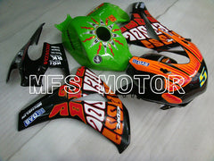 Honda CBR1000RR 2008-2011 Injection ABS verkleidung - Rossi - Grün Orange - MFS6226